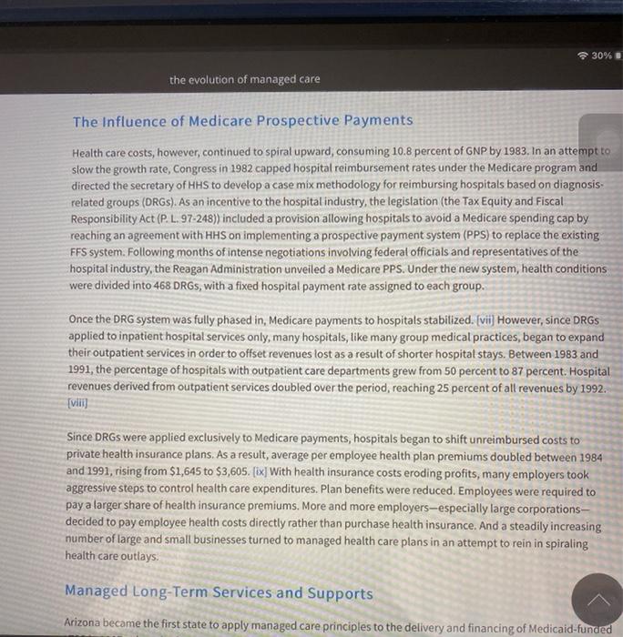 evolution of managed care