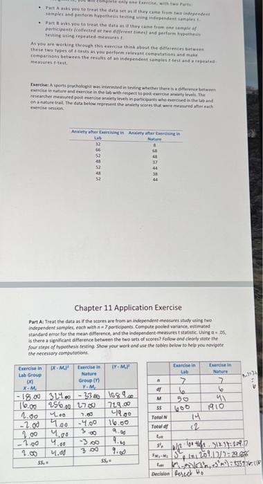 Solved Part B: Now assume that the data are from a | Chegg.com