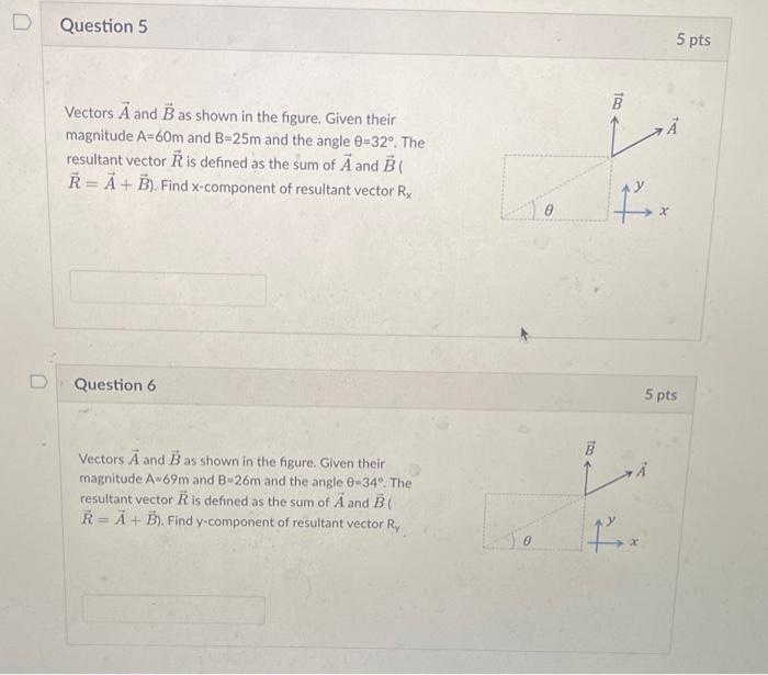 Solved Vectors A And B As Shown In The Figure. Given Their | Chegg.com