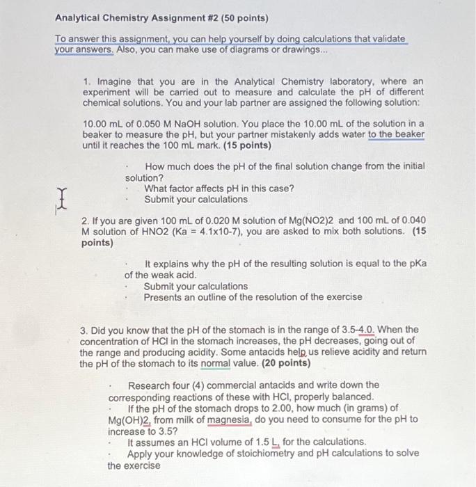 chemistry assignment 2 answer