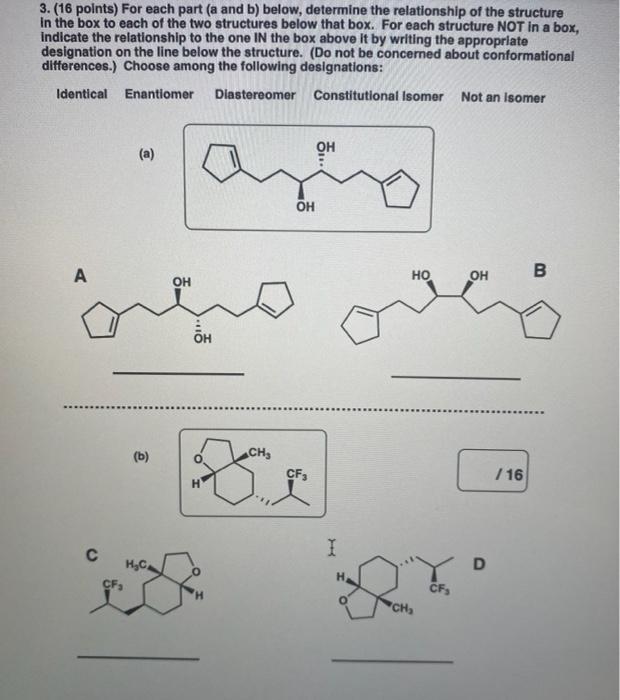 Solved 3.(16 points) For each part (a and b) below, | Chegg.com