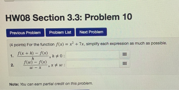 Solved HW08 Section 3.3: Problem 10 Previous Problem Problem | Chegg.com