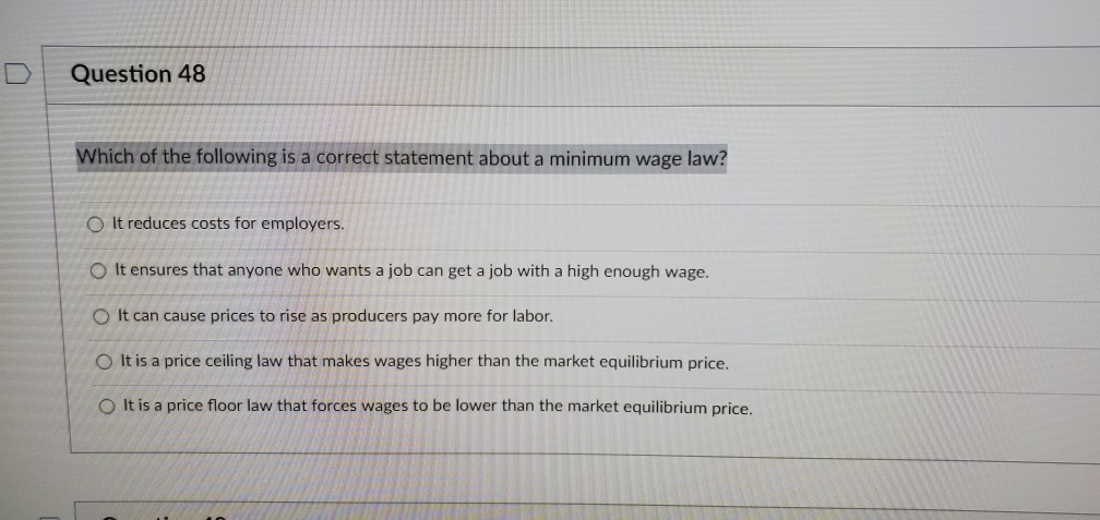 Solved Question 48 Which Of The Following Is A Correct | Chegg.com