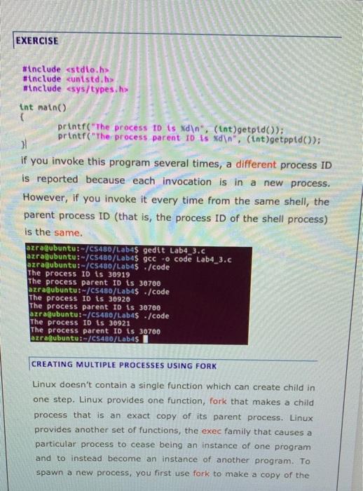 Solved PART 4.1: WRITING A C PROGRAM IN LINUX FIRST PROGRAM: | Chegg.com