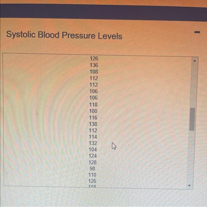 Solved Systolic blood pressure levels above 120 mmHg are | Chegg.com