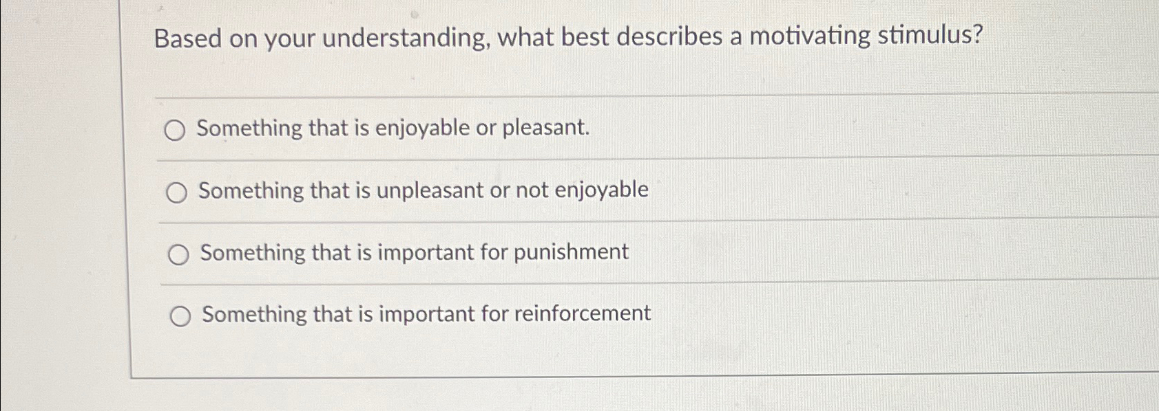 Solved Based on your understanding, what best describes a | Chegg.com