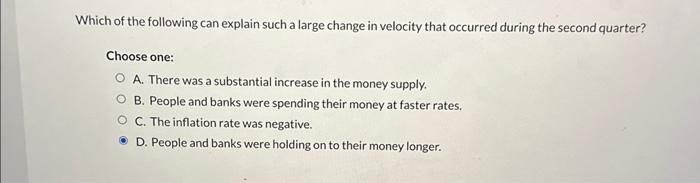 Part 1 (1 point) In which quarter(s) was the | Chegg.com