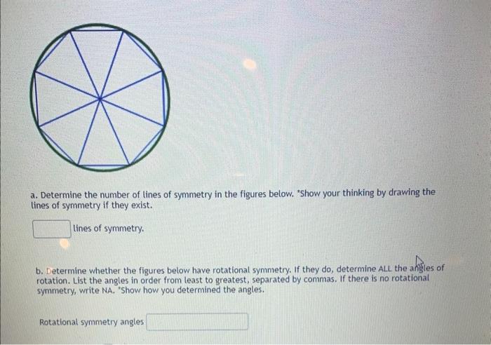 how to determine number of lines of symmetry