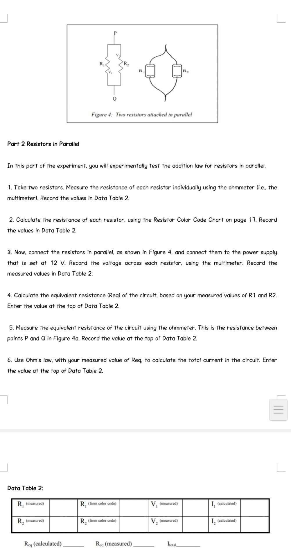 LABORATORY EXERCISE 3 RESISTORS IN SERIES AND