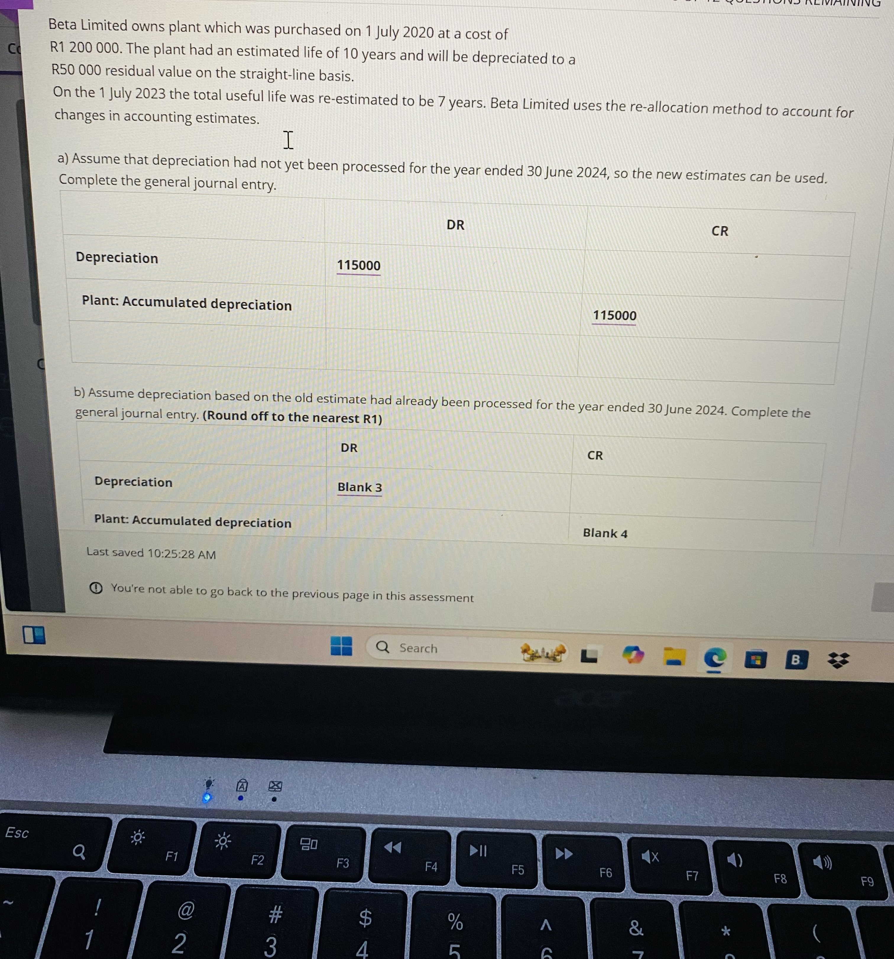 ClBeta Limited owns plant which was purchased on 1