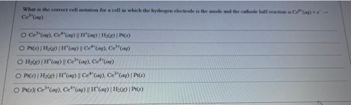 Solved What is the correct cell notation for a cell in which | Chegg.com