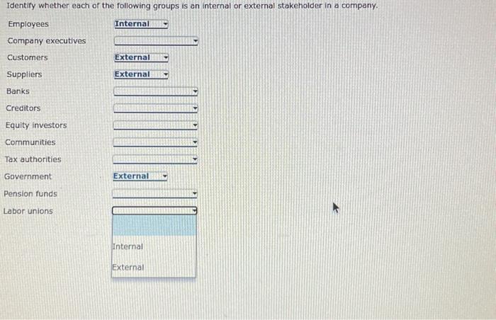 Solved Identify whether each of the following groups is an | Chegg.com