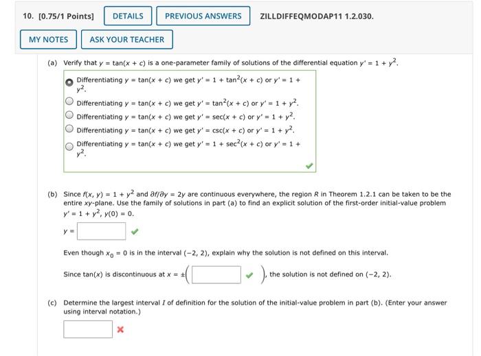 Solved 10. [0.75/1 Points) DETAILS PREVIOUS ANSWERS | Chegg.com