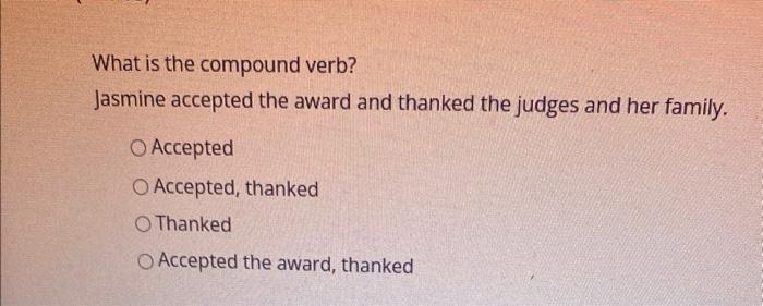 What Is A Compound Verb?