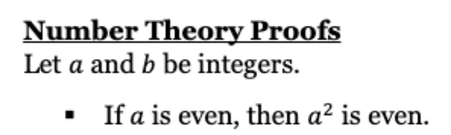Solved Write a formal proof. Number Theory ProofsLet a and b | Chegg.com