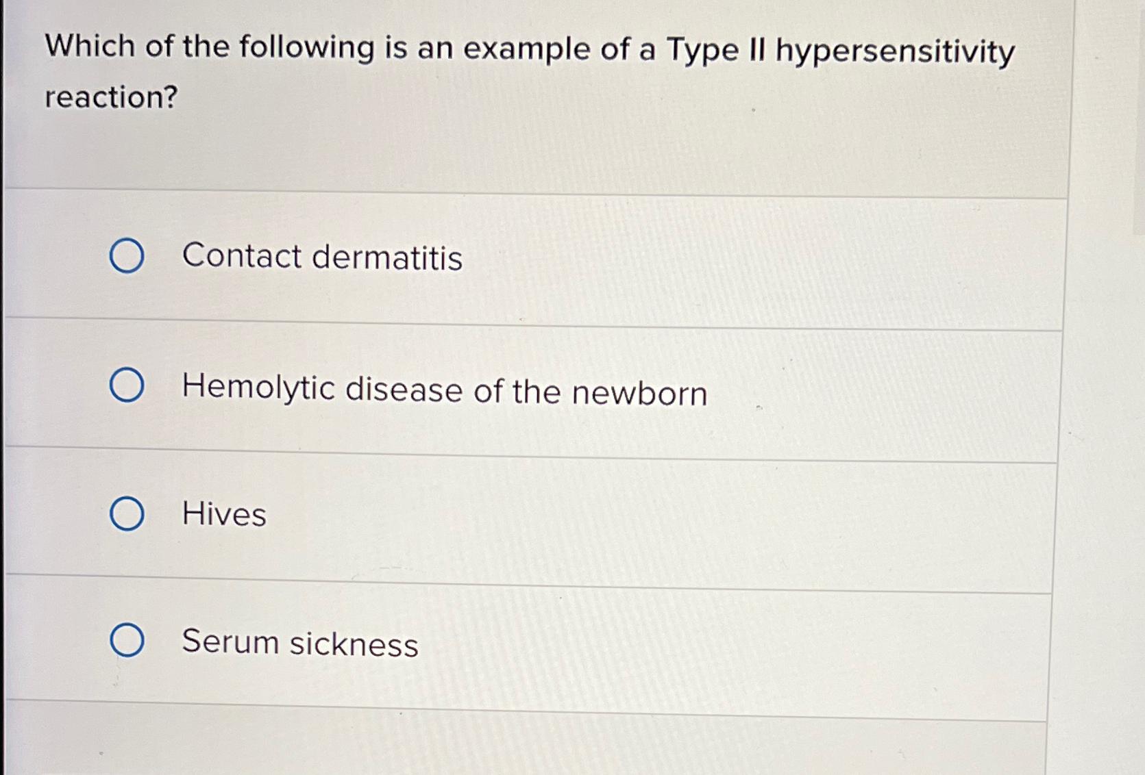 Solved Which of the following is an example of a Type II | Chegg.com