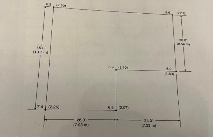 Solved calculate the volume of excavation in bank measure | Chegg.com