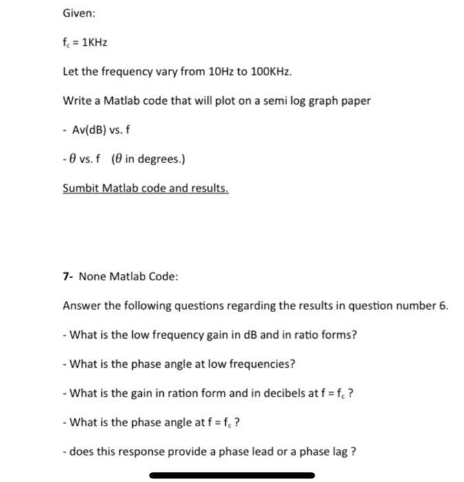 Solved 6- This question deals with logspace and semi log | Chegg.com