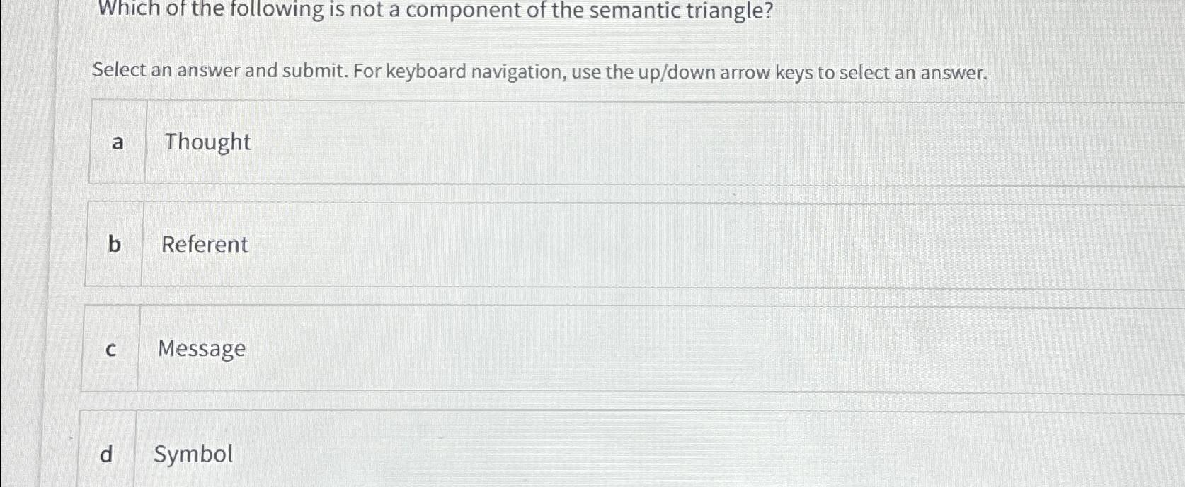 Solved Which of the following is not a component of the