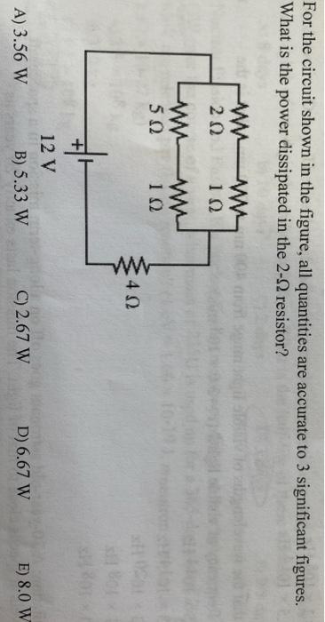 Solved For the circuit shown in the figure, all quantities | Chegg.com