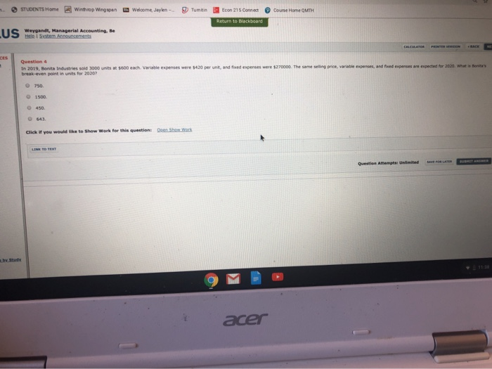 Solved STUDENTS Home Winthrop Wingspan Jaylen