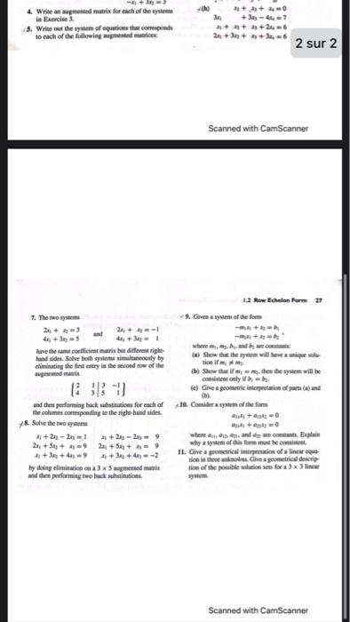 Solved 1. Use back nubuitution io solve each of the | Chegg.com