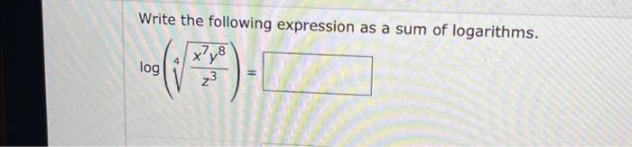 Solved Write the following expression as a sum of | Chegg.com
