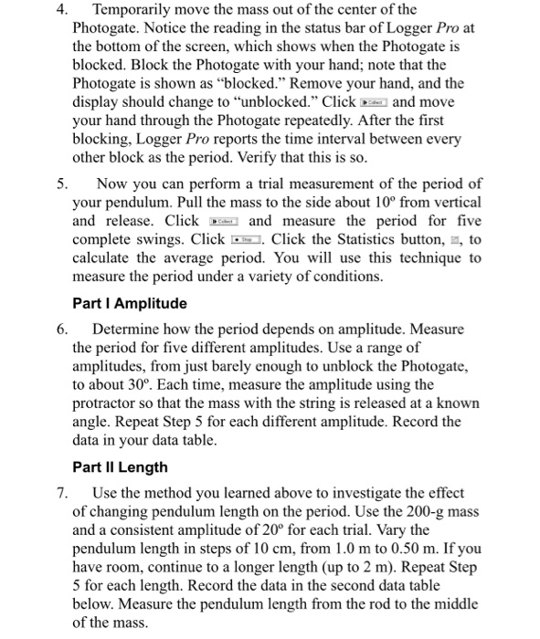 Solved Lab 2 Pendulum Periods A Swinging Pendulum Keeps A 9377