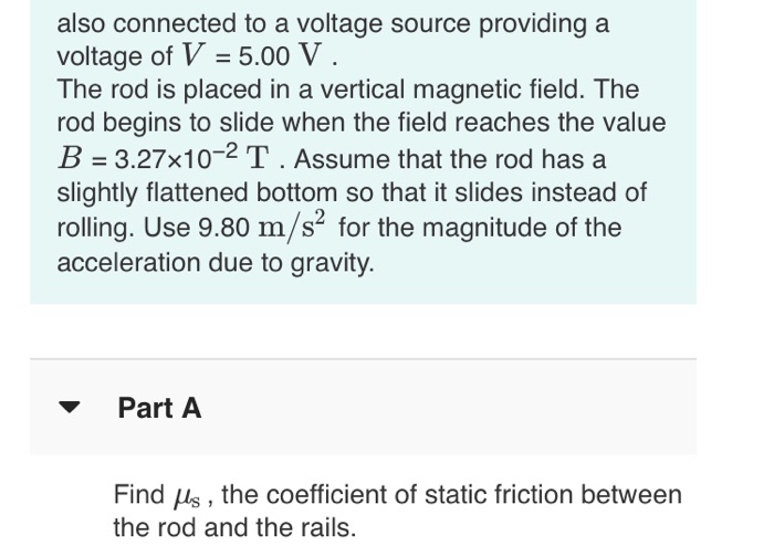 Solved A rail gun uses forces to accelerate