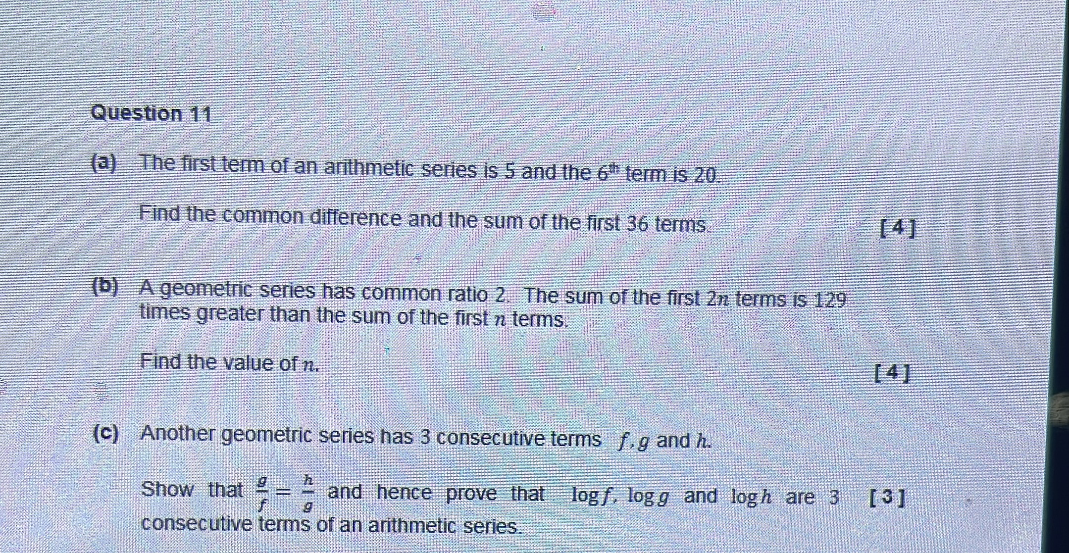 solved-question-11-a-the-first-term-of-an-arithmetic-chegg