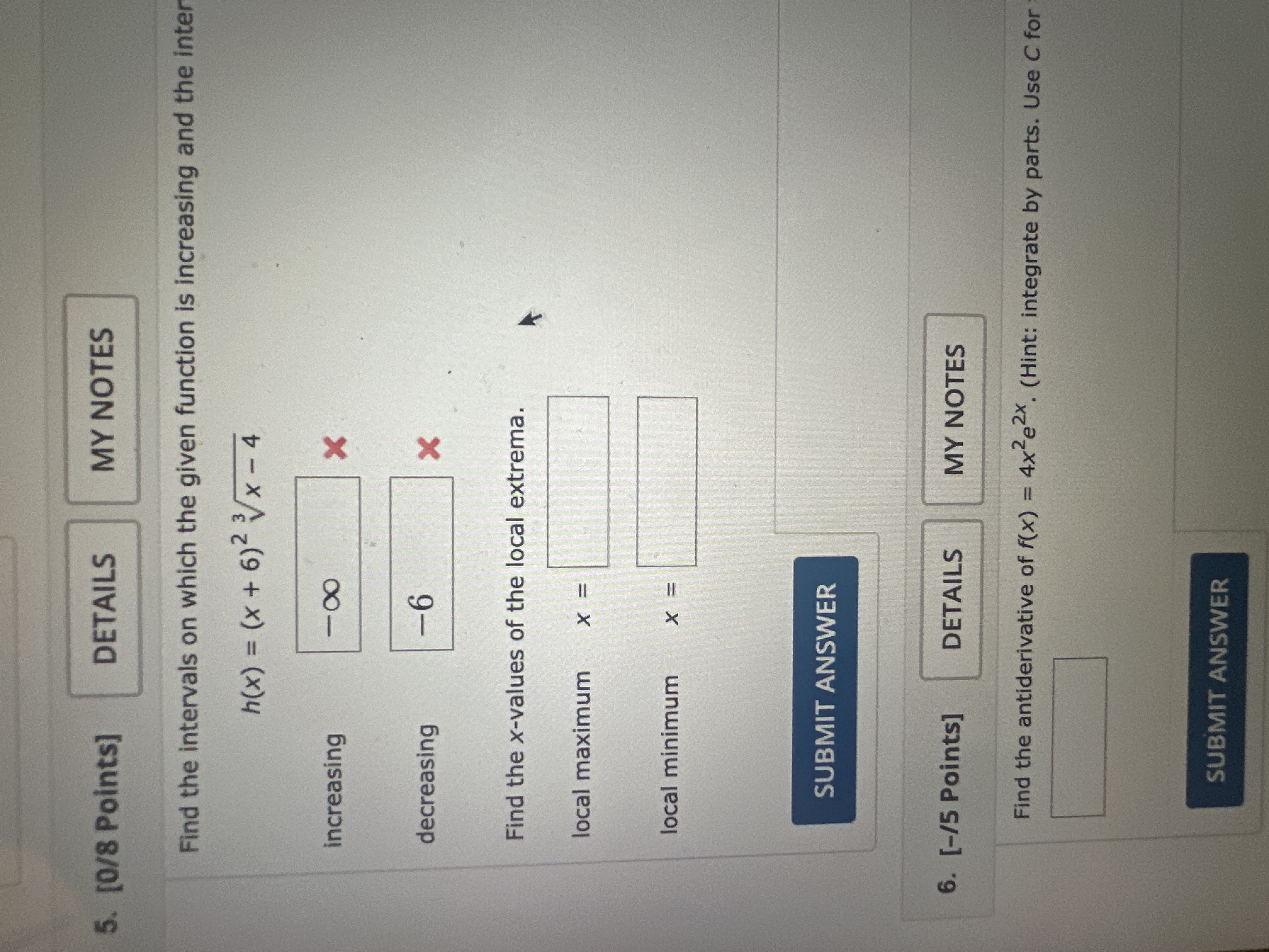 Solved Find the intervals on ﻿which the given function is | Chegg.com