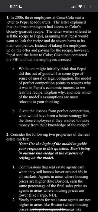 1. In 2006, three employees at Coca-Cola sent a letter to Pepsi headquarters. The letter explained that the three employees h