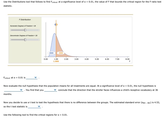 Solved 12. Comparing ANOVA and the t test for an