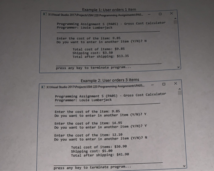 Solved DESCRIPTION The program will continue prompting the | Chegg.com