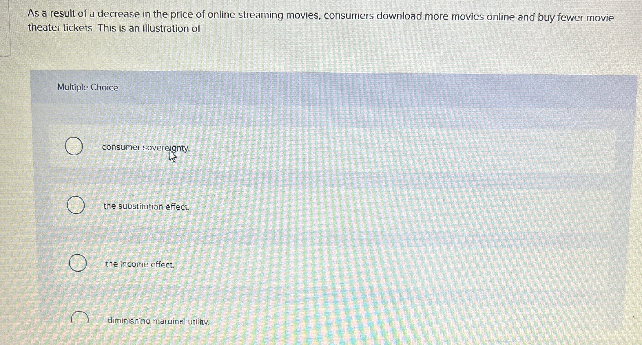 Solved As a result of a decrease in the price of online | Chegg.com