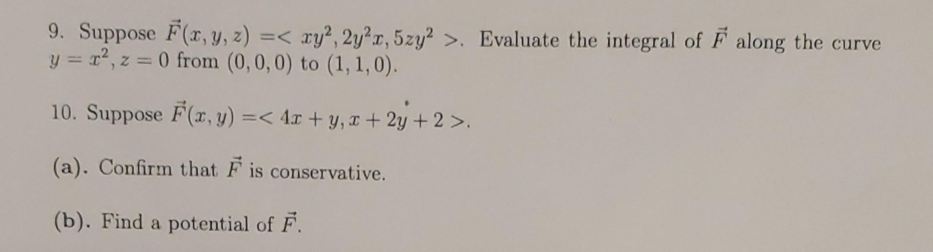 Solved 9 and 10 please. with steps. I need to check my work. | Chegg.com