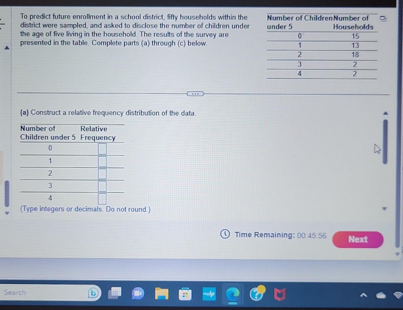 Solved To Predict Future Enrollment In A School District, | Chegg.com