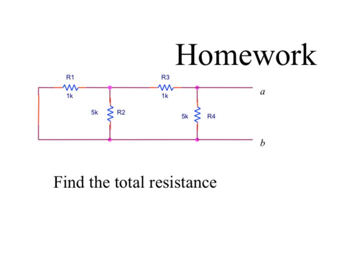 Solved HomeworkFind The Total Resistance | Chegg.com