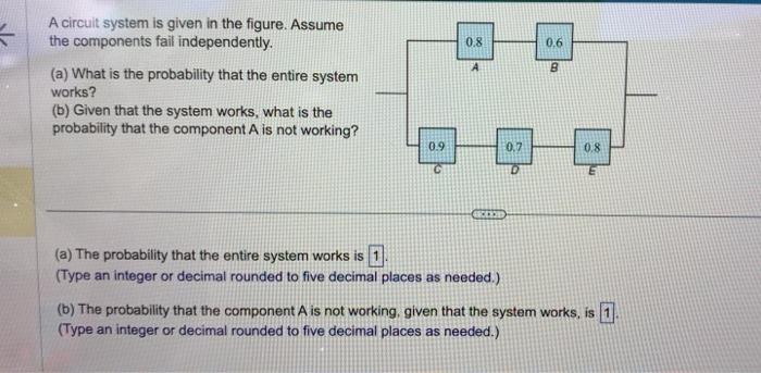 Solved A circuit system is given in the figure. Assume the | Chegg.com