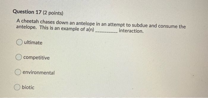 Solved 3 Question 16 (2 points) The theory of evolution by | Chegg.com