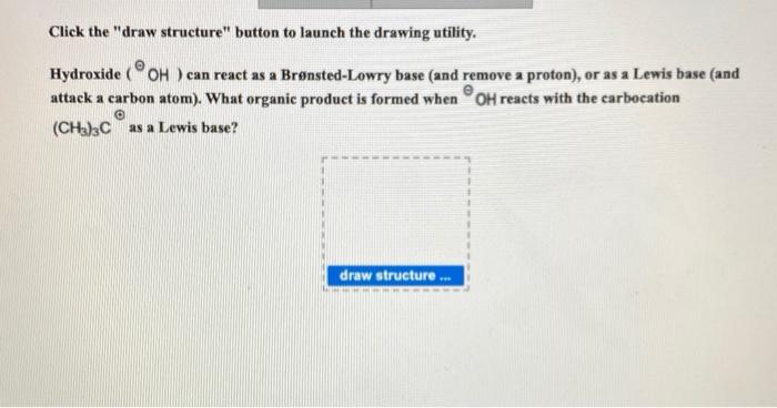 Solved Click The "draw Structure" Button To Launch The | Chegg.com