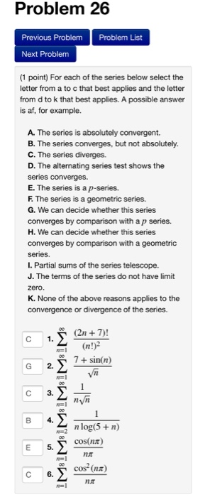 Solved Problem 26 Previous Problem Problem List Next Problem | Chegg.com