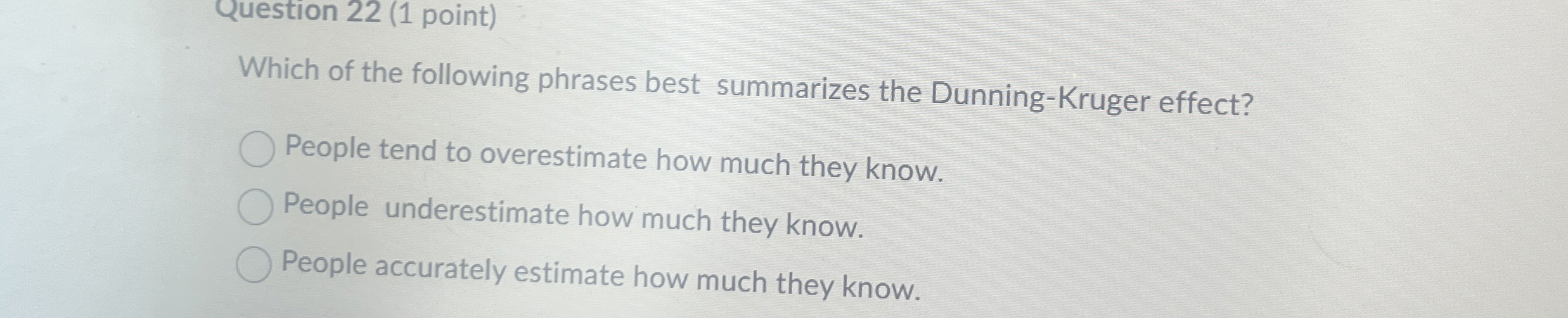 Solved Question 22 (1 ﻿point)Which of the following phrases | Chegg.com