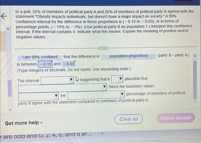 Solved In A Poll, 35% Of Members Of Political Party A And | Chegg.com