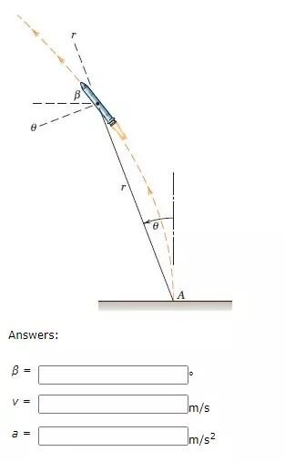 Solved A Rocket Is Tracked By Radar From Its Launching Point | Chegg.com