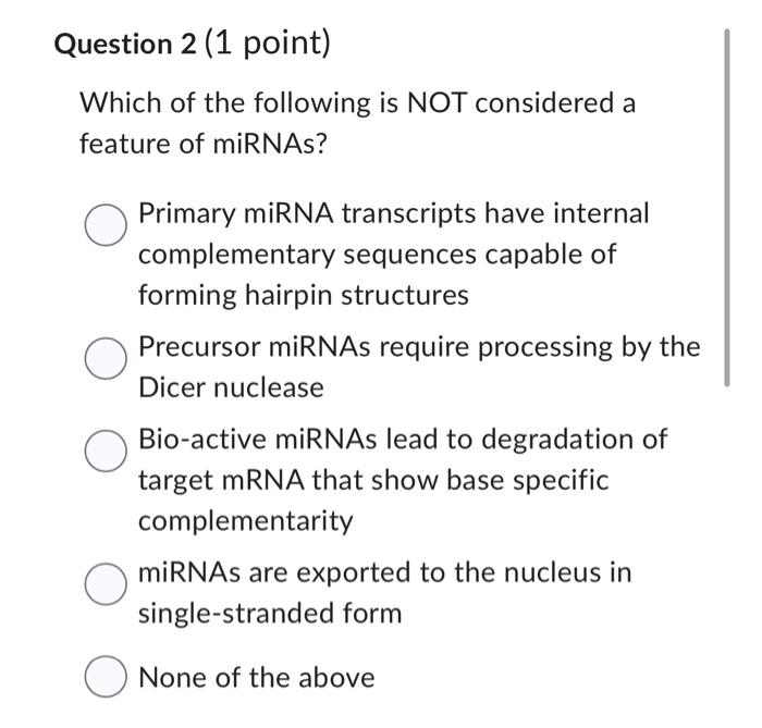 Solved Which Of The Following Is NOT Considered A Feature Of Chegg