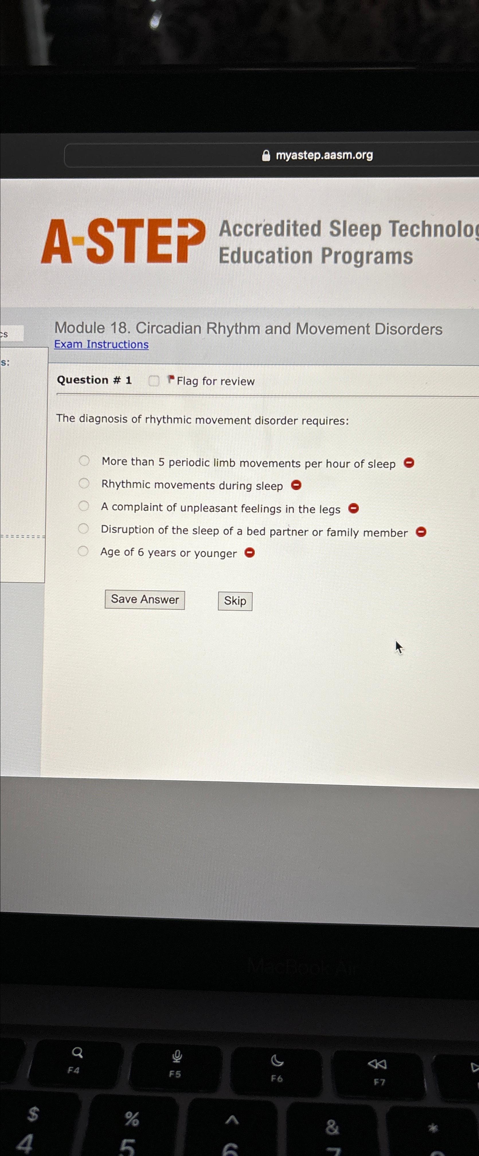 Solved ﻿Accredited Sleep Technolo