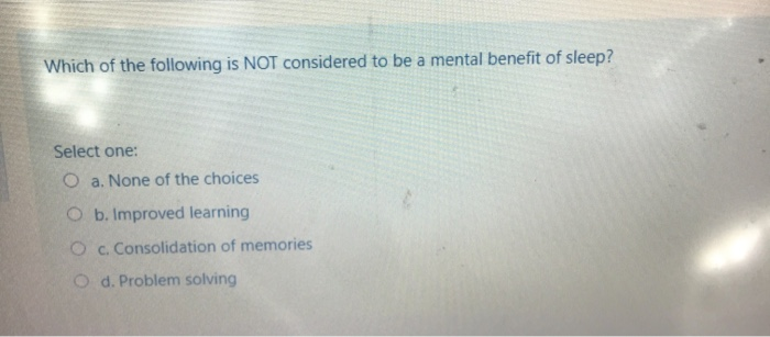 Solved Which of the following is NOT considered to be a | Chegg.com