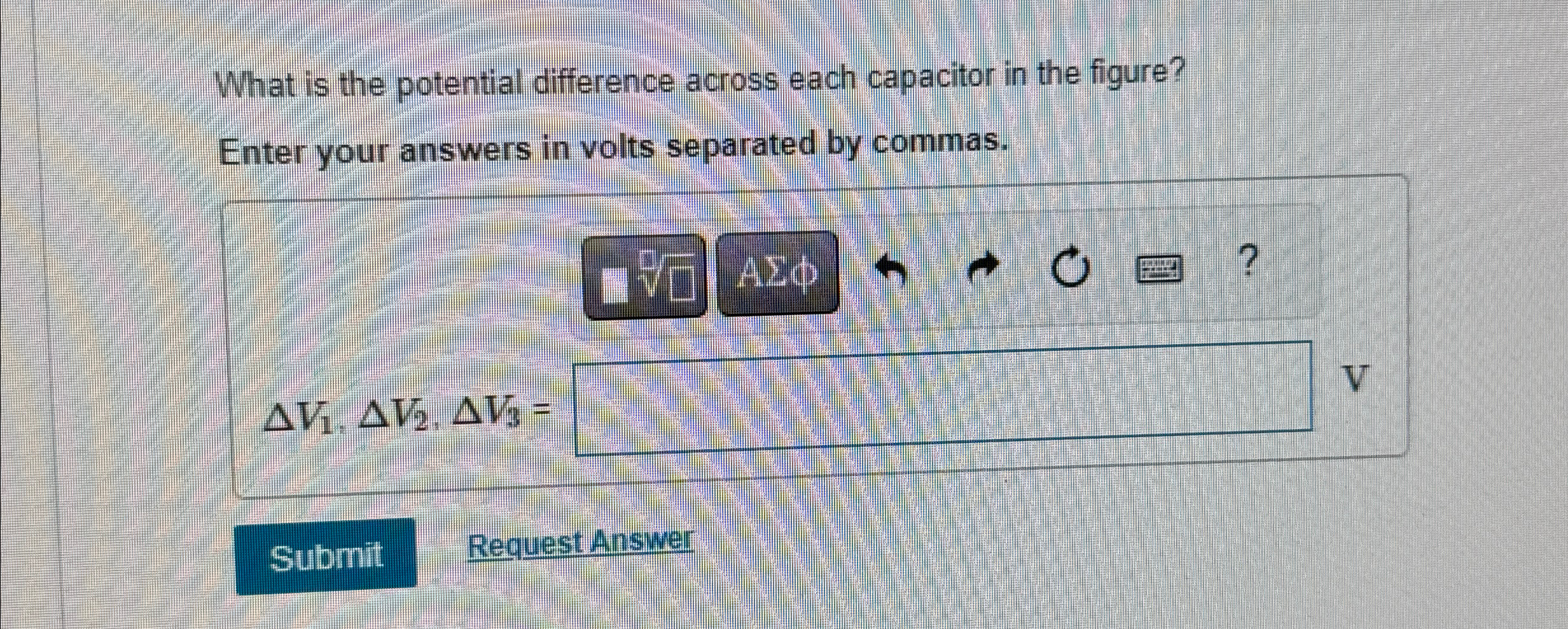 Solved What is the potential difference across each | Chegg.com