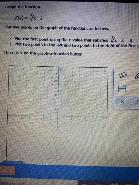 Solved Graph the function. f(x) = √x-2 Plot five points on | Chegg.com